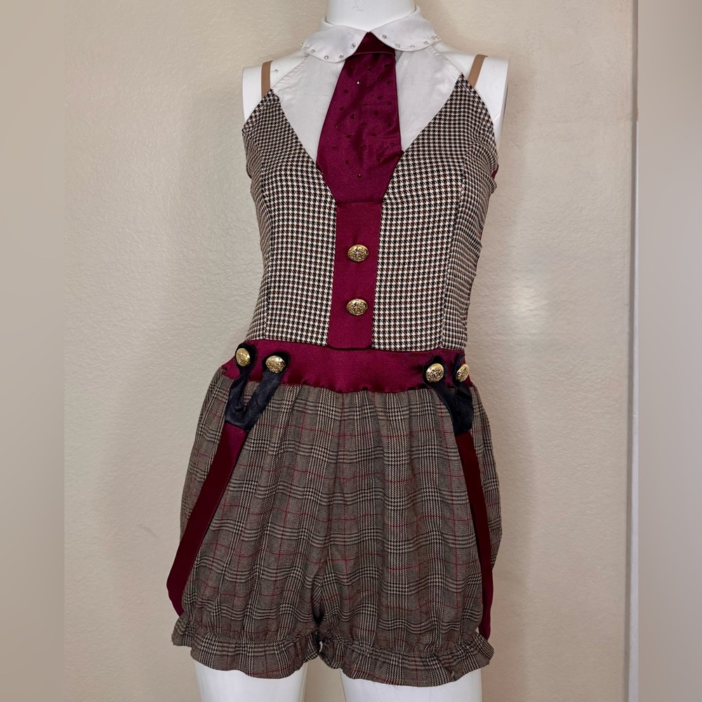 Newsies Plaid Character Dance Romper Costume